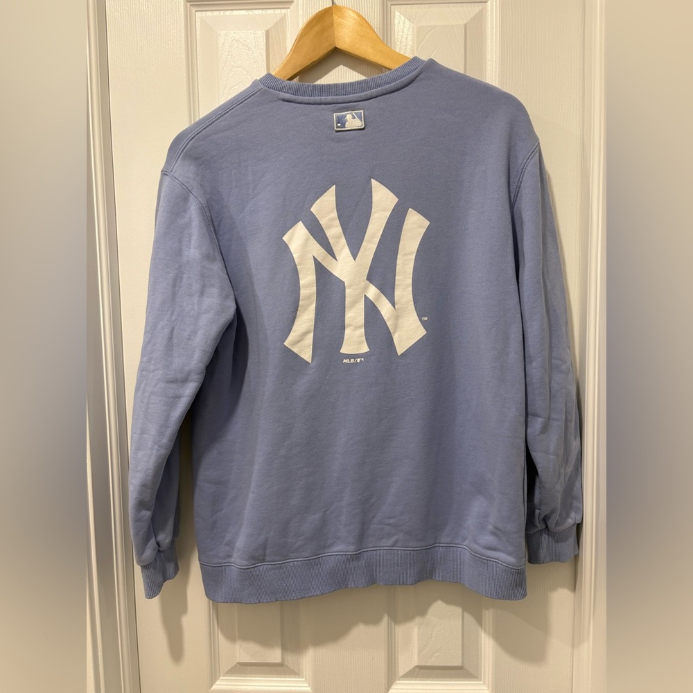 New York Yankees French Bulldog Sweatshirt MLB KOREA RARE Women’s Small